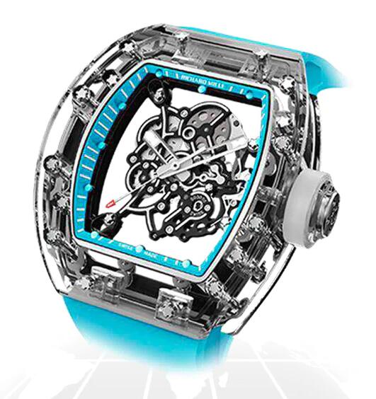 Best Richard Mille RM055 SAPPHIRE "A55 CERULEAN" Replica Watch